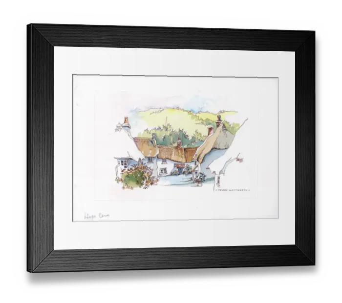 Framed Print : The Square, Hope Cove Framed Print : The Square, Hope Cove