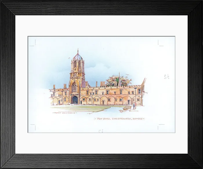 Framed Print : Tom Quad, Christchurch, Oxford Framed Print : Tom Quad, Christchurch, Oxford