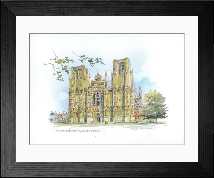 Framed Print : Wells Cathedral, West Front Framed Print : Wells Cathedral, West Front