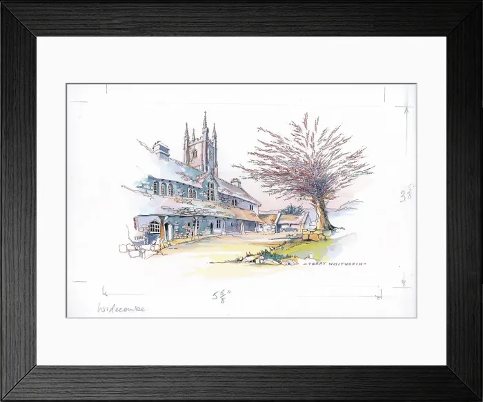 Framed Print : Widecombe-in-the-Moor, Dartmoor Framed Print : Widecombe-in-the-Moor, Dartmoor