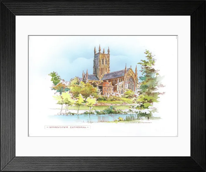 Framed Print : Worcester Cathedral Framed Print : Worcester Cathedral