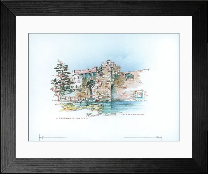Framed Print : Beaumaris Castle Framed Print : Beaumaris Castle