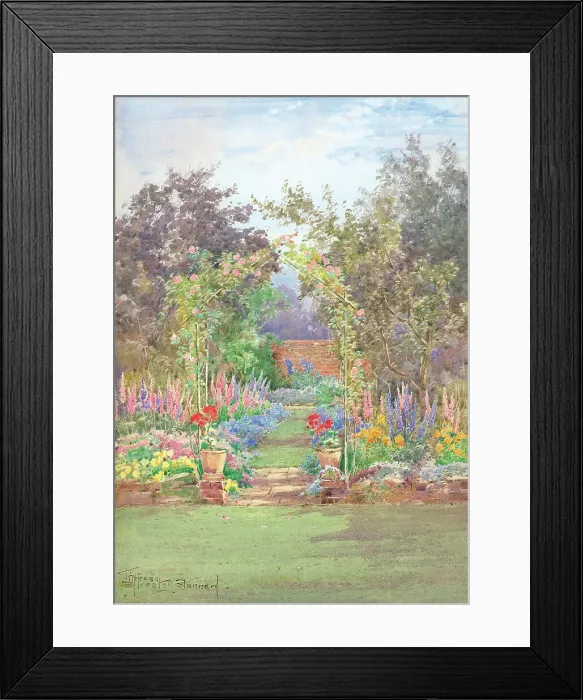 Framed Print : The Garden Walk Framed Print : The Garden Walk