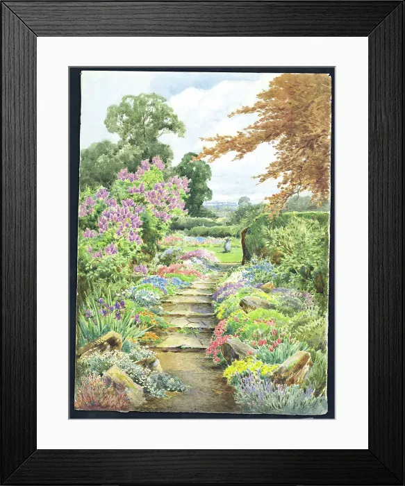 Framed Print : Garden Path Framed Print : Garden Path