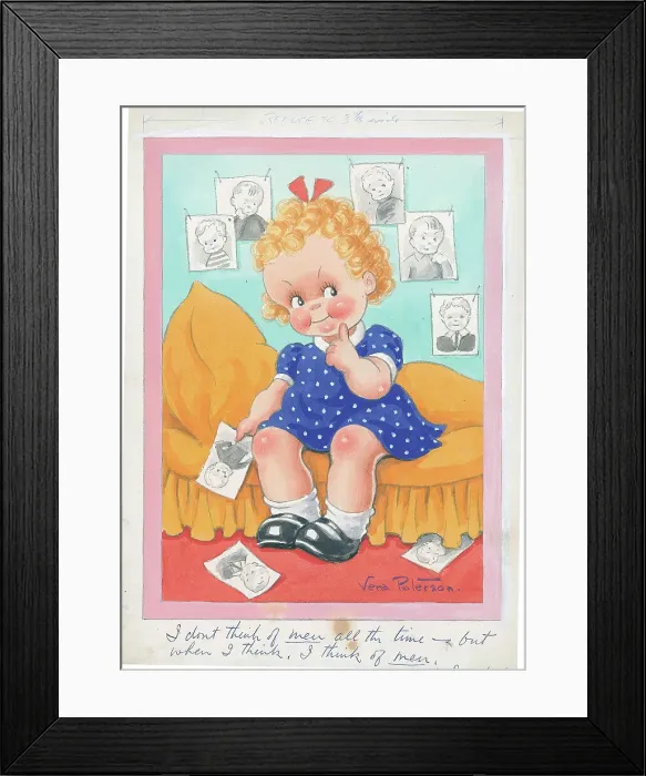 Framed Print : Children playing - domestic settings - humorous card Framed Print : Children playing - domestic settings - humorous card