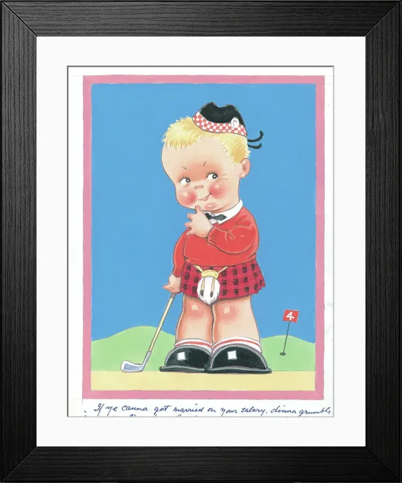 Framed Print : Children playing - domestic settings - humorous card Framed Print : Children playing - domestic settings - humorous card