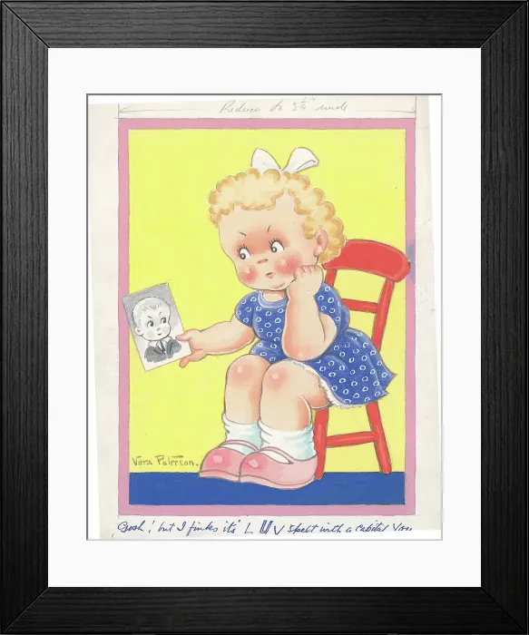 Framed Print : Children playing - domestic settings - humorous card Framed Print : Children playing - domestic settings - humorous card