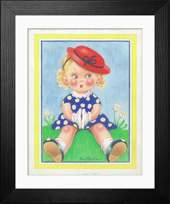 Framed Print : Children playing - domestic settings - humorous card Framed Print : Children playing - domestic settings - humorous card