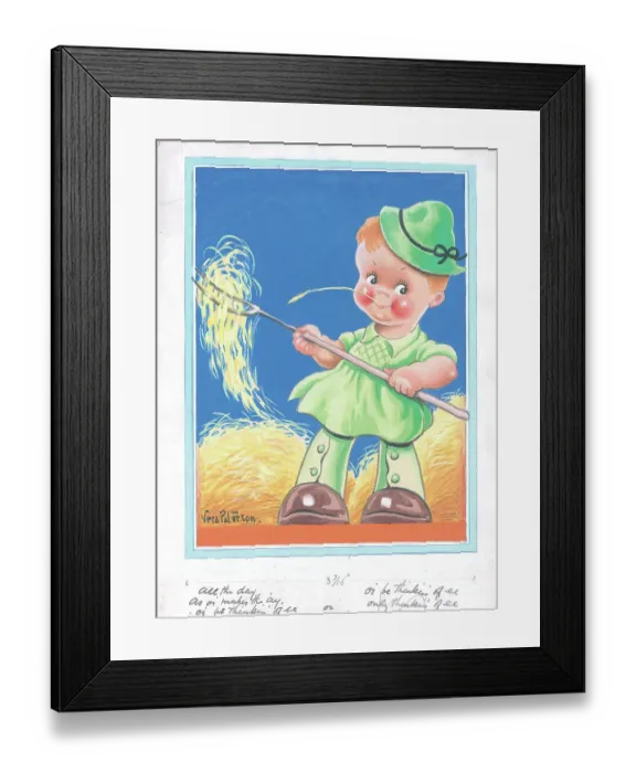 Framed Print : Children playing - domestic settings - humorous card Framed Print : Children playing - domestic settings - humorous card