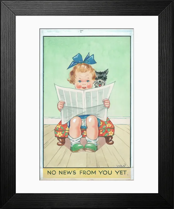 Framed Print : Children playing - domestic settings - humorous card Framed Print : Children playing - domestic settings - humorous card