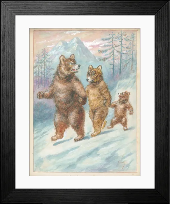 Framed Print : Three bears Framed Print : Three bears