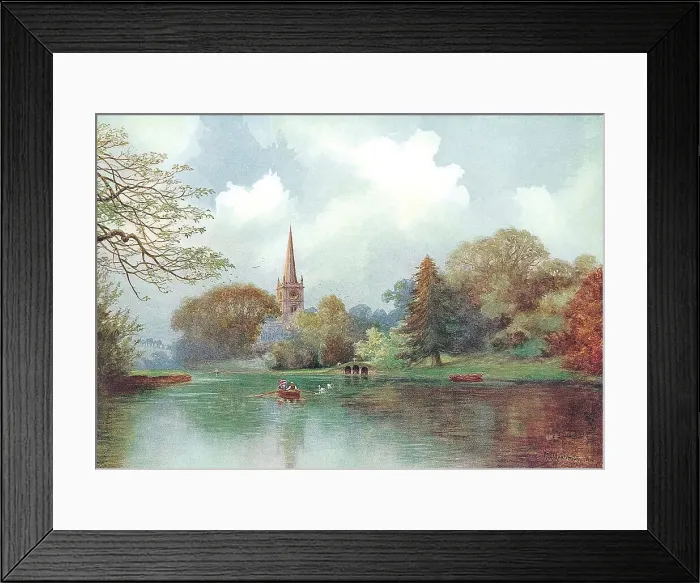 Framed Print : River Avon, Stratford Framed Print : River Avon, Stratford