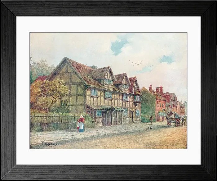 Framed Print : Shakespeare's Birthplace, Stratford-upon-Avon Framed Print : Shakespeare's Birthplace, Stratford-upon-Avon