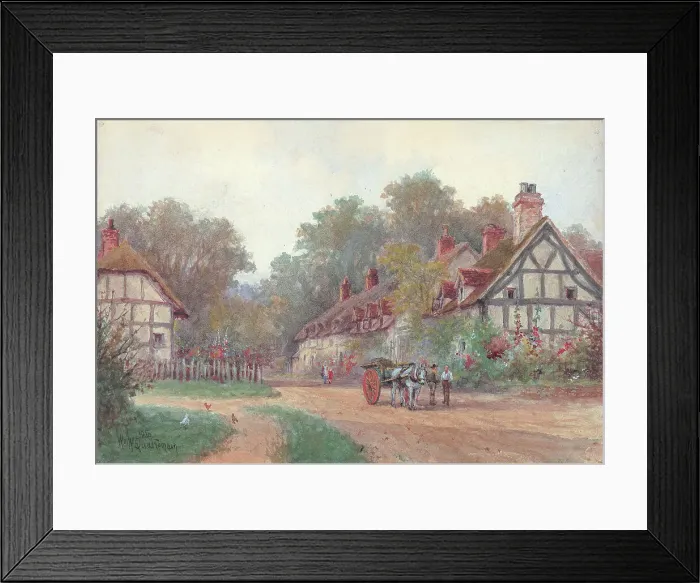 Framed Print : Village scene near Stratford upon Avon Framed Print : Village scene near Stratford upon Avon