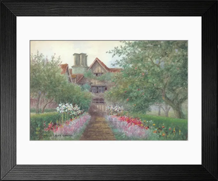 Framed Print : Hall's Croft garden, Stratford-upon-Avon Framed Print : Hall's Croft garden, Stratford-upon-Avon