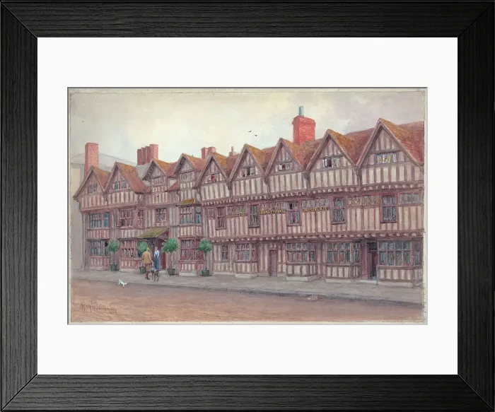 Framed Print : The Shakespeare Hostelrie, Stratford-upon-Avon Framed Print : The Shakespeare Hostelrie, Stratford-upon-Avon