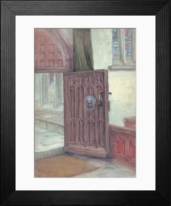 Framed Print : Sanctuary knocker, Holy Trinity Church, Stratford-upon-Avon Framed Print : Sanctuary knocker, Holy Trinity Church, Stratford-upon-Avon