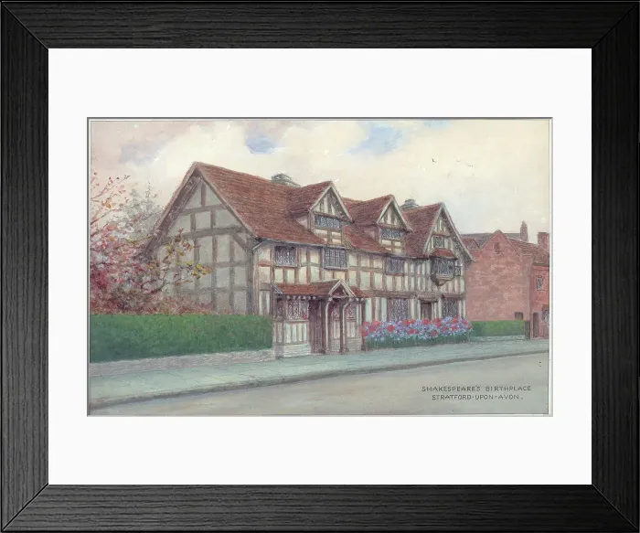 Framed Print : Shakespeare's Birthplace, Stratford-upon-Avon Framed Print : Shakespeare's Birthplace, Stratford-upon-Avon
