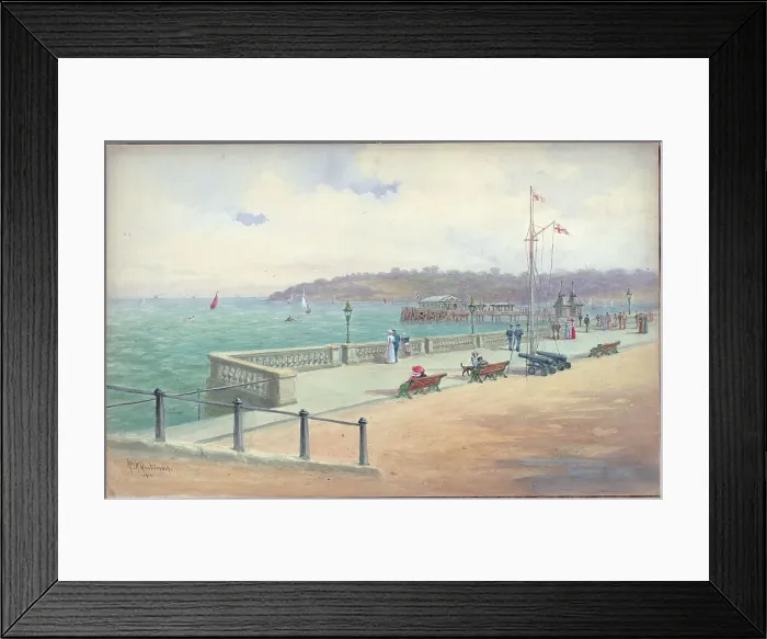Framed Print : Marine Parade, Cowes, Isle of Wight Framed Print : Marine Parade, Cowes, Isle of Wight