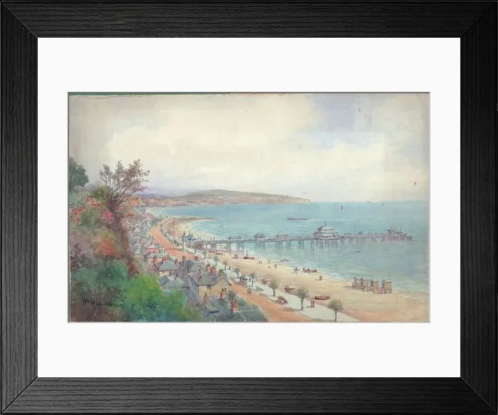 Framed Print : Shanklin looking towards Sandown, Isle of Wight Framed Print : Shanklin looking towards Sandown, Isle of Wight