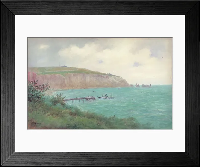 Framed Print : Alum Bay and The Needles, Isle of Wight