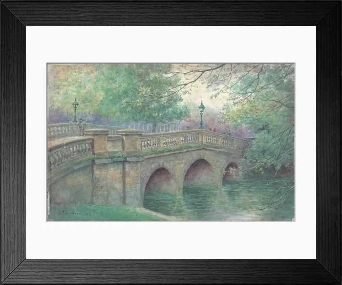 Framed Print : The Bridge, Jephson Gardens, Leamington Spa Framed Print : The Bridge, Jephson Gardens, Leamington Spa