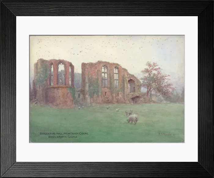 Framed Print : Banqueting hall from inner court Kenilworth Castle Framed Print : Banqueting hall from inner court Kenilworth Castle