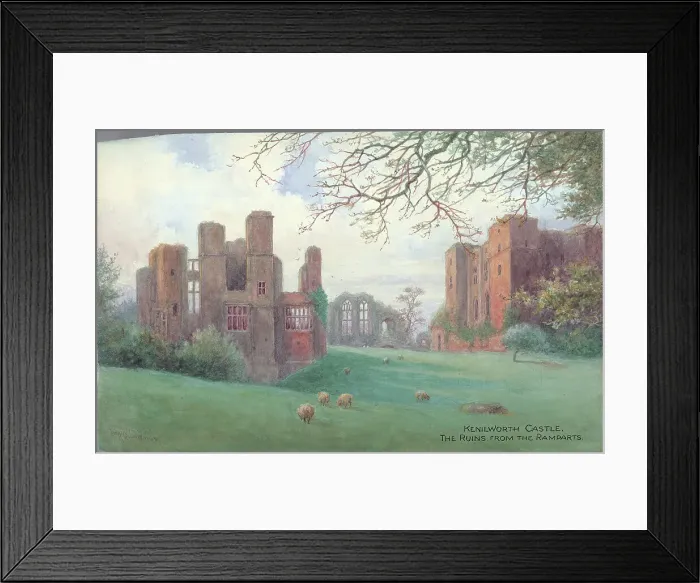 Framed Print : Kenilworth Castle, the ruins from the ramparts Framed Print : Kenilworth Castle, the ruins from the ramparts