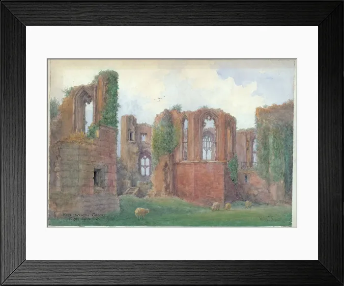 Framed Print : Kenilworth Castle, oriel window Framed Print : Kenilworth Castle, oriel window