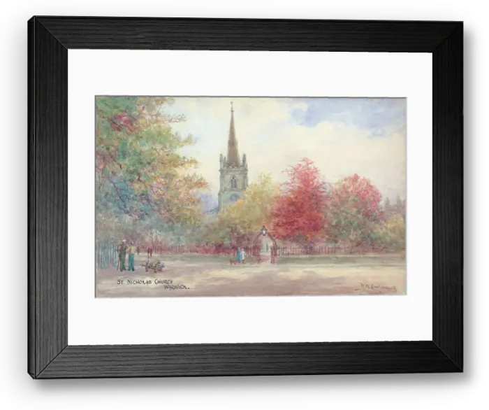 Framed Print : St. Nicholas Church, Warwick Framed Print : St. Nicholas Church, Warwick