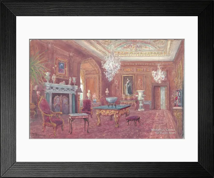 Framed Print : Warwick Castle, the cedar room Framed Print : Warwick Castle, the cedar room
