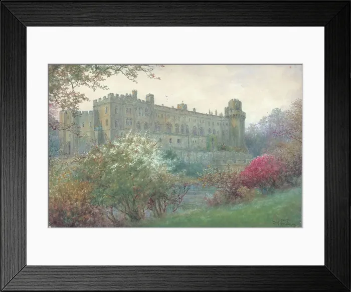 Framed Print : Warwick Castle from the Island Framed Print : Warwick Castle from the Island