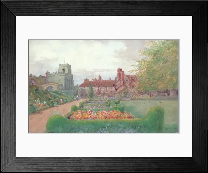 Framed Print : The Knot Garden New Place Stratford upon Avon Framed Print : The Knot Garden New Place Stratford upon Avon