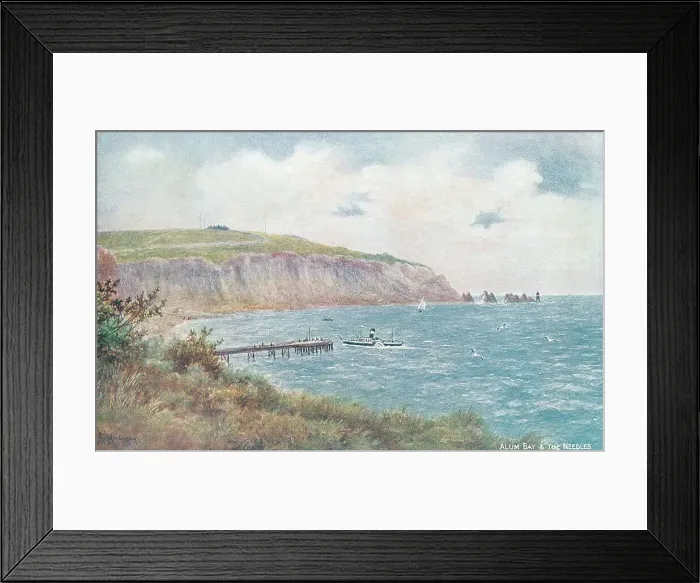 Framed Print : Alum Bay & The Needles Framed Print : Alum Bay & The Needles