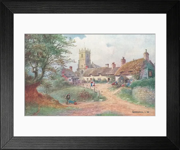 Framed Print : Godshill, Isle of Wightartwork Framed Print : Godshill, Isle of Wightartwork