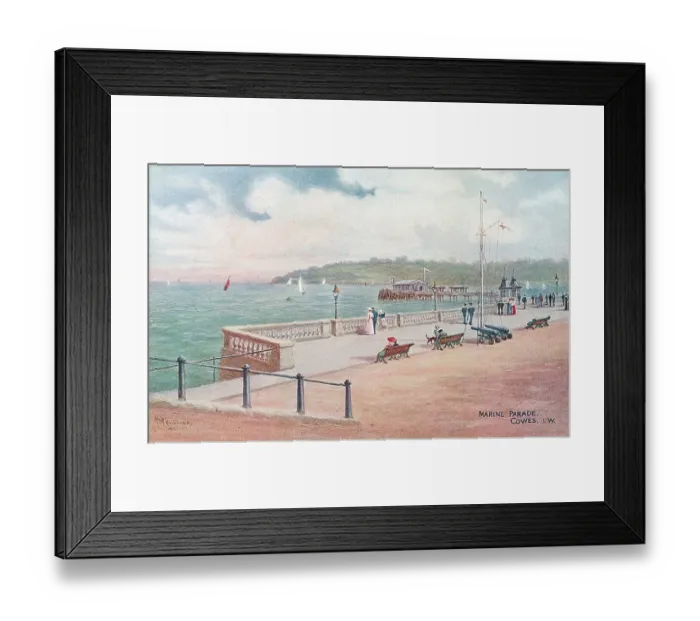 Framed Print : Marine Parade, Cowes, Isle of Wight k Framed Print : Marine Parade, Cowes, Isle of Wight k