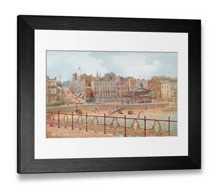 Framed Print : Ryde from the pier Isle of Wight Landscape scene Framed Print : Ryde from the pier Isle of Wight Landscape scene