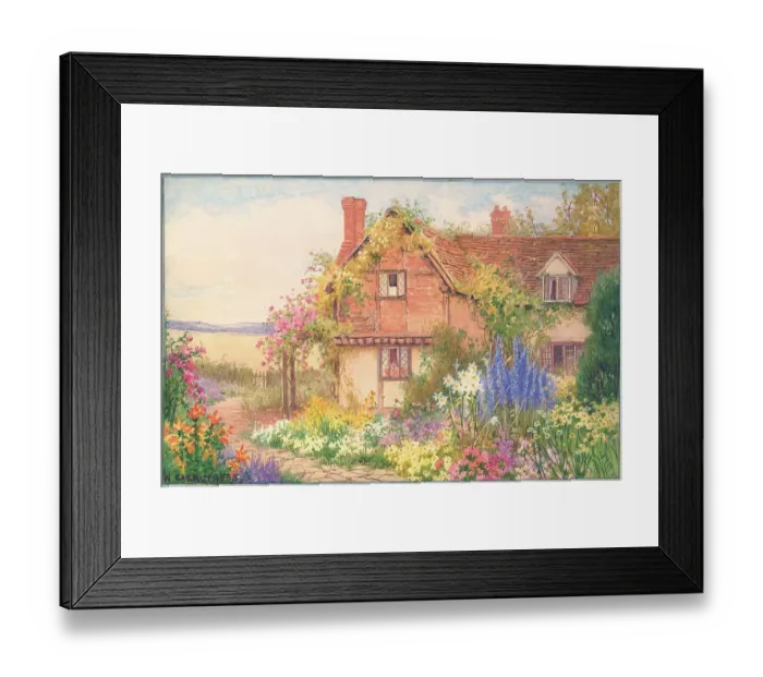 Framed Print : Cottage at Witley, Surrey Framed Print : Cottage at Witley, Surrey