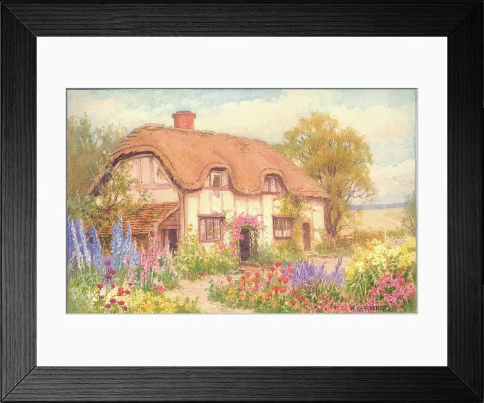 Framed Print : Cottage at East Hagbourne, Oxfordshire Framed Print : Cottage at East Hagbourne, Oxfordshire