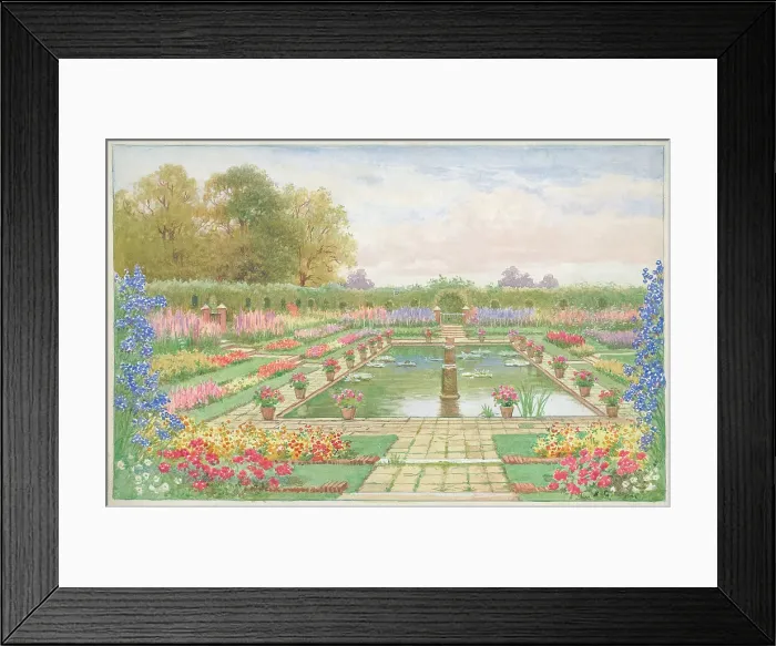 Framed Print : The Sunken Garden, Kew Gardens Framed Print : The Sunken Garden, Kew Gardens