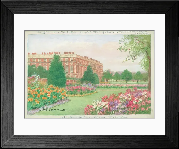 Framed Print : The Gardens, Hampton Court Palace, London Parks Framed Print : The Gardens, Hampton Court Palace, London Parks