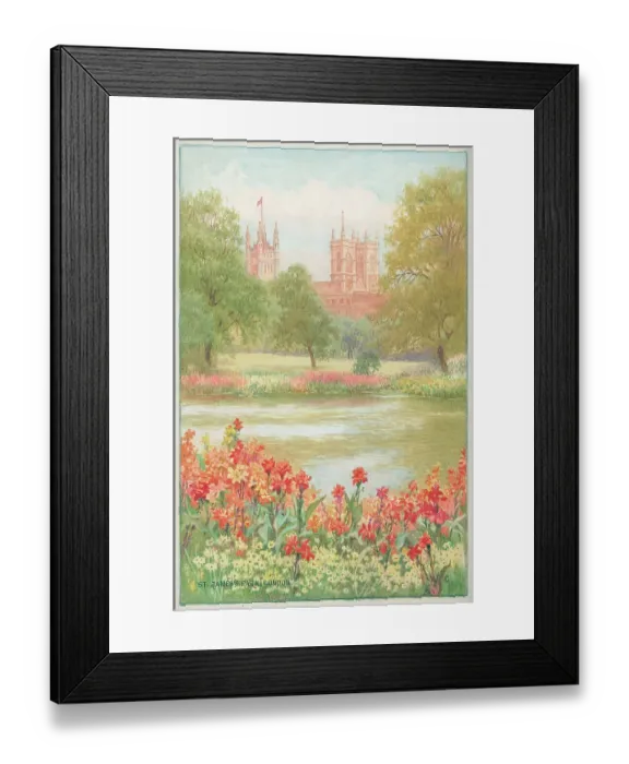 Framed Print : St James's Park London Parks Landscape scene Framed Print : St James's Park London Parks Landscape scene