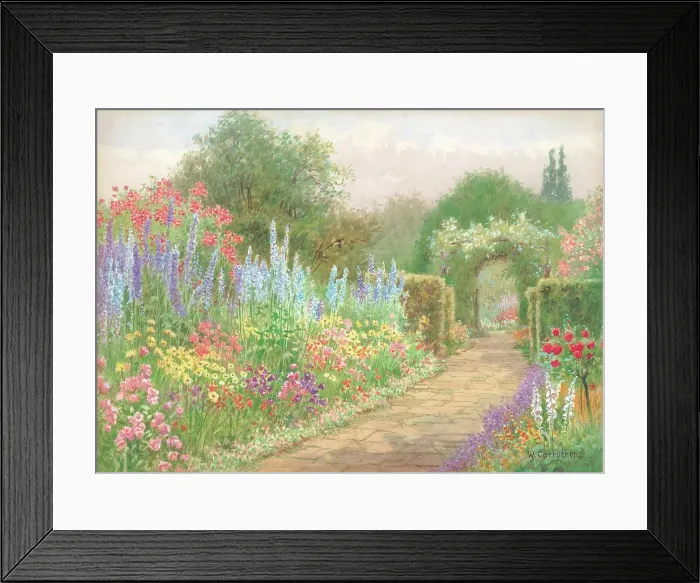 Framed Print : A July border, Brockwell Park Framed Print : A July border, Brockwell Park