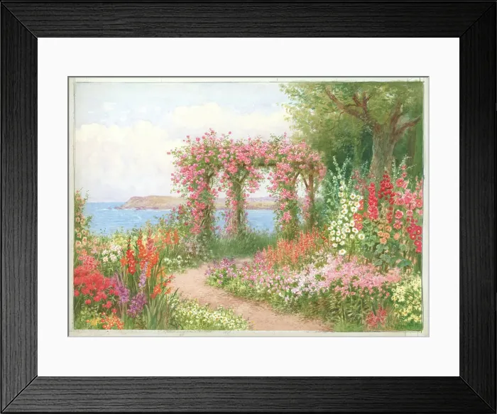 Framed Print : Garden Scene Framed Print : Garden Scene