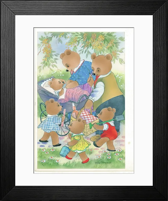 Framed Print : Family of Rabbits Bunnies in domestic setting Framed Print : Family of Rabbits Bunnies in domestic setting