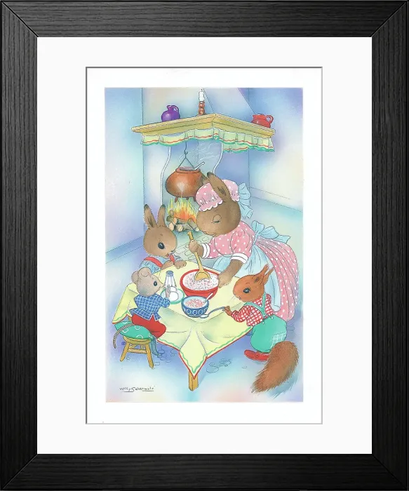 Framed Print : Family of Rabbits (Bunnies) in domestic setting Framed Print : Family of Rabbits (Bunnies) in domestic setting