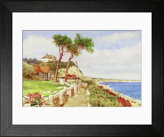 Framed Print : Bournemouth, Dorset - The Terraces, Branksome Dene Framed Print : Bournemouth, Dorset - The Terraces, Branksome Dene