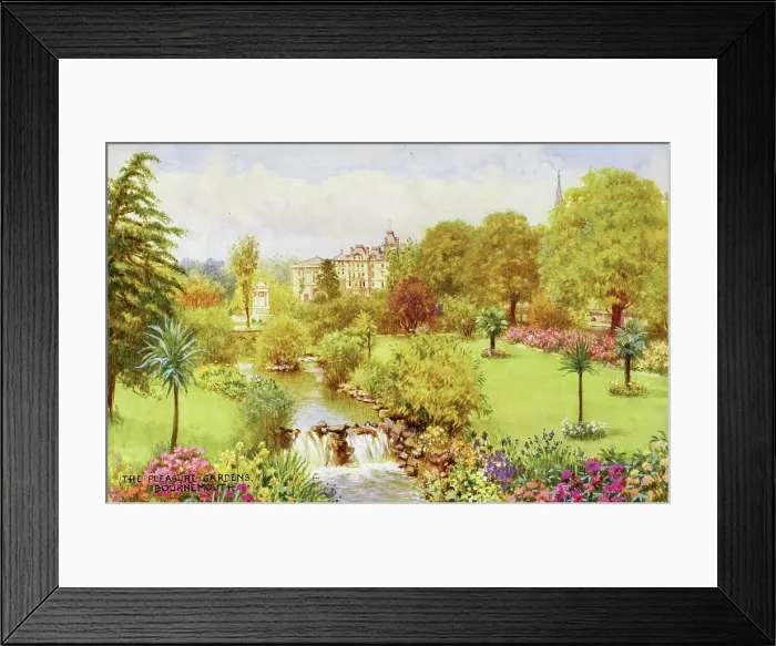 Framed Print : Bournemouth, Dorset - The Pleasure Gardens Framed Print : Bournemouth, Dorset - The Pleasure Gardens