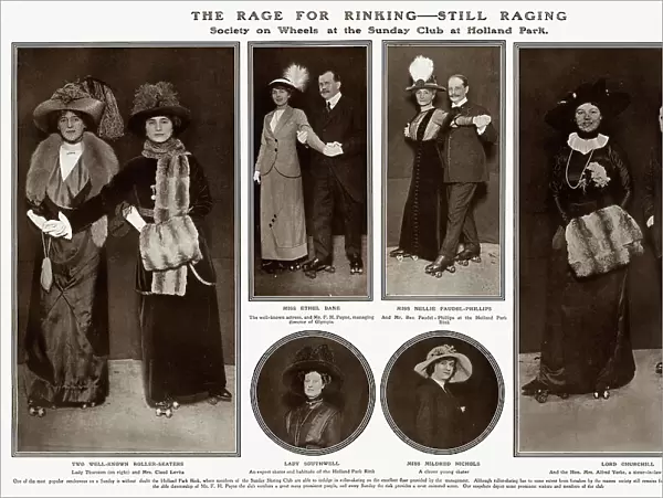 The Rage for Rinking - still raging - roller skating 1912