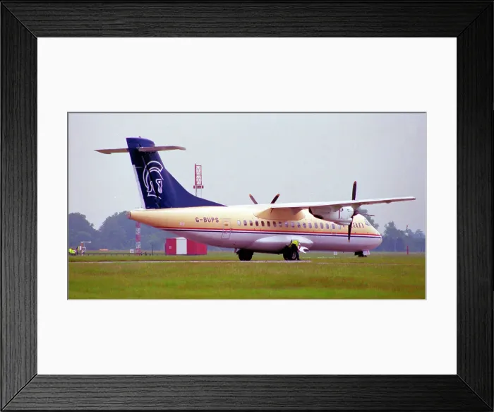 Framed Print : ATR 42-300 G-BUPS Framed Print : ATR 42-300 G-BUPS